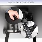 VIVO Ultra-Slim Single Top Height Adjustable Standing Desk Riser, Compact Sit Stand Desktop Converter for Monitor or Laptop, Black, DESK-V001J