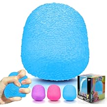 Squishies Squeeze Toys, Textured Stress Balls Gumdrop Fidget Toys for Kids and Adults, Sensory Toys Squeeze Balls for Stress Relief, Birthday Gift, Easter Basket Stuffers Party Favors Blue