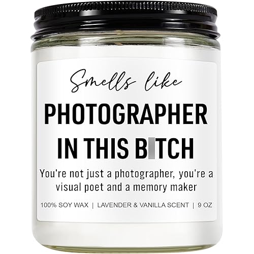 Candle, Photographer Gifts for Men, Women, Photography Gifts, Cool Christmas Gifts for Photographers, Photography Accessories, Gifts for Photography Lovers, Wedding Photographer Gifts