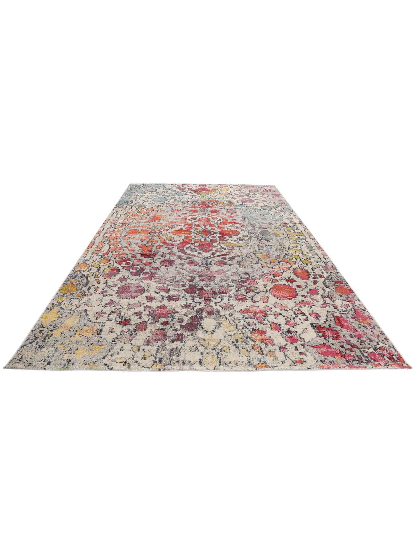 RugVista Kaleidoscope Alfombra, 160 x 230 cm, Multi | Rectangular, Pelo medio, Limpieza en seco, Oeko-Tex 100, Sala de estar, Comedor, Dormitorio, Cocina