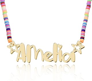Custom Name Necklace - 925 Sterling Silver & 316 Stainless Steel, 14 Fonts & Multi-Language Options, 4 Colors, 5 Chain Styles, Personalized Gift with Premium Box
