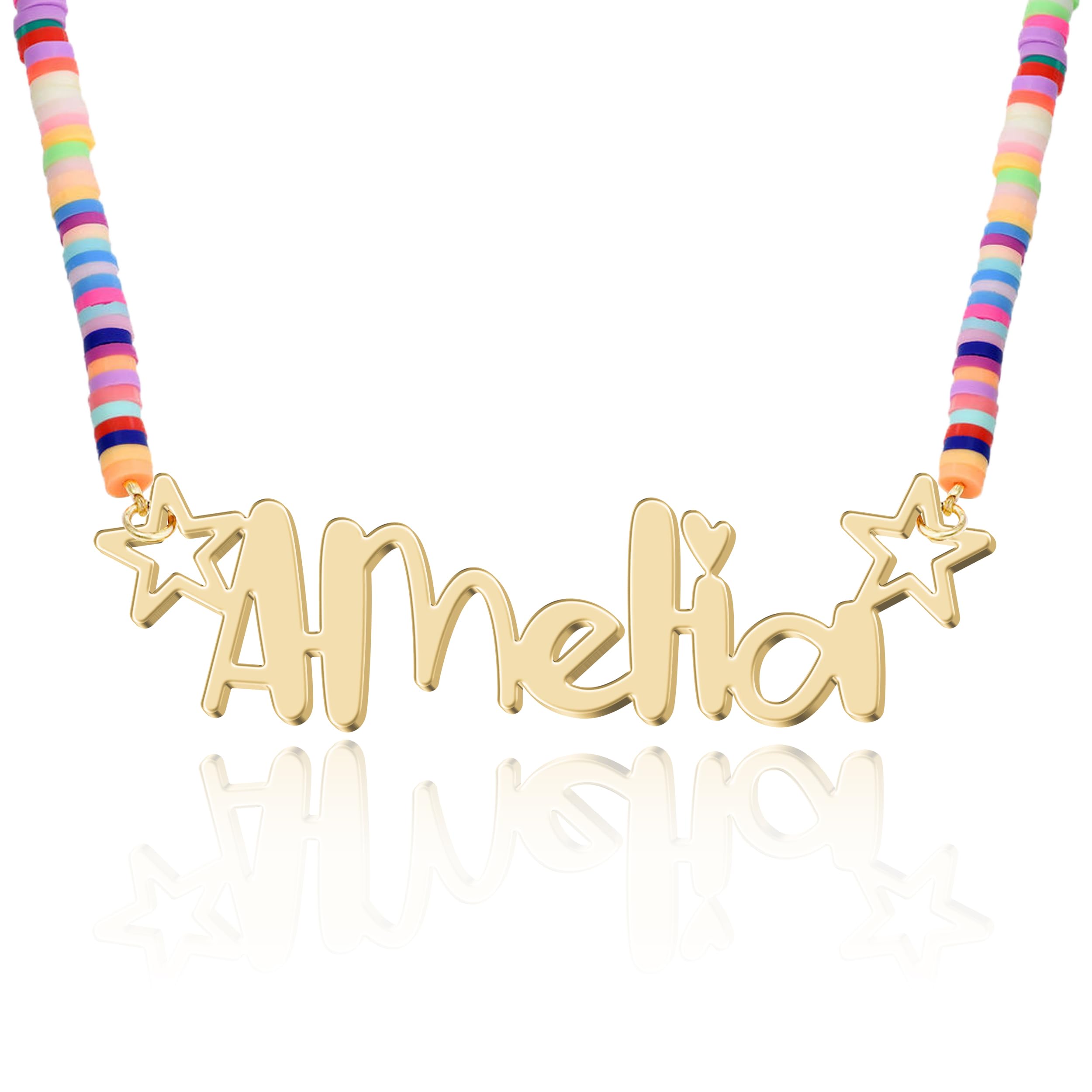 Collier Personnalisé avec Nom - 14 Polices & Options Multilingues, 4 Couleurs, 5 Styles de Chaînes, Cadeau Unique avec Coffret Premium, en Argent Sterling 925 & Acier Inoxydable 316