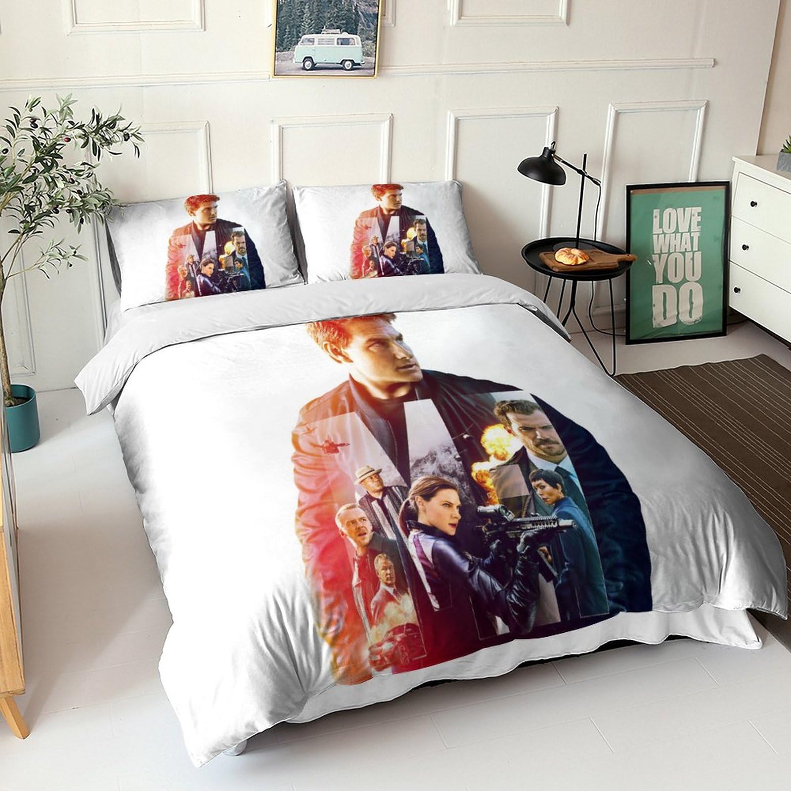 Jésus Housse De Couette 3D Imprimé Jésus Christ Enfants Housses De Couettes Avec Taies Parure De Lit Microfibr E Avec Fermeture À Glissière Single(135x200cm