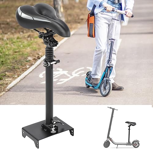 Miniatura 2 de SUNGOOYUE Scooter Sillín, Scooter Eléctrico Altura Ajustable Sillín Asiento A Prueba de Golpes Scooter Asiento para NINEBOT ‑G30