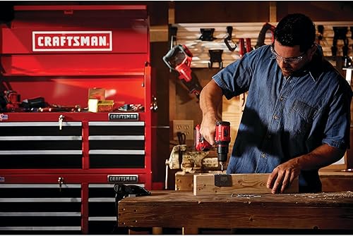 Miniatura 7 de CRAFTSMAN V20 Kit de taladro/destornillador inalámbrico, 1/2 pulgada, batería y cargador incluidos (CMCD710C1)