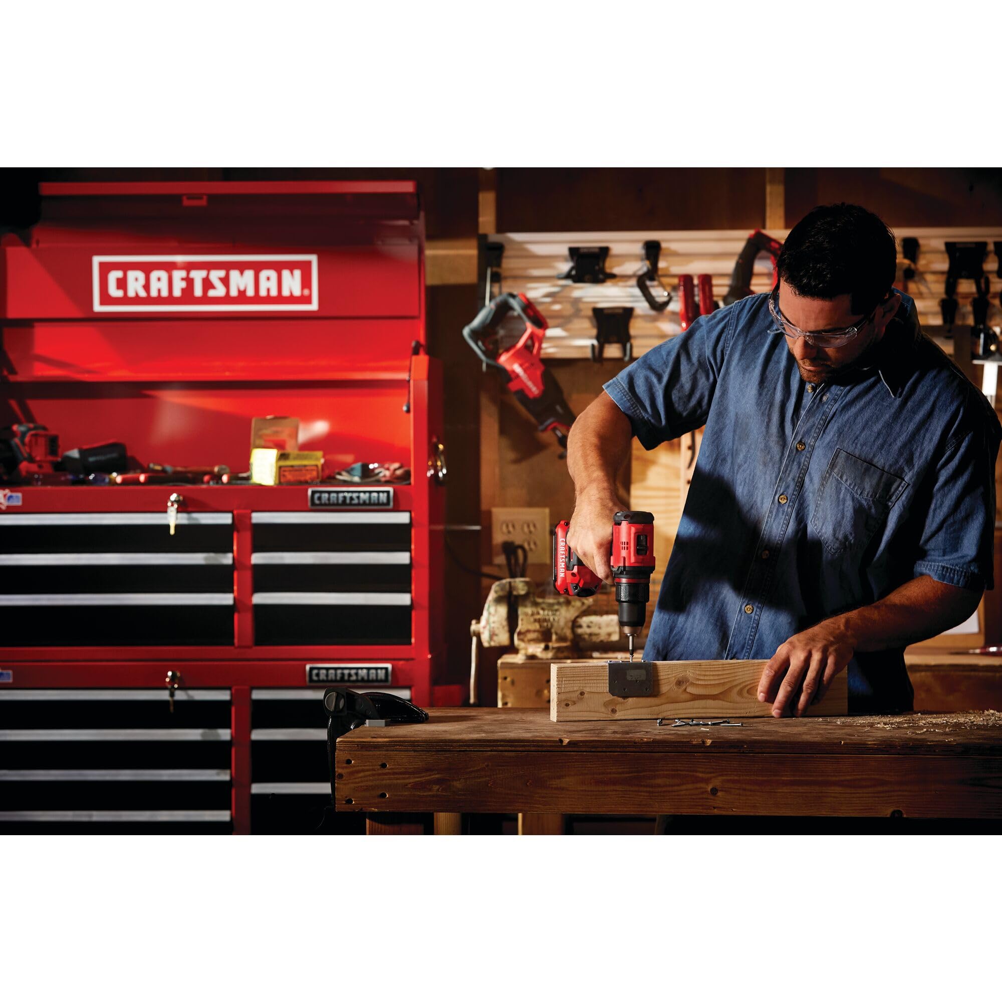 CRAFTSMAN V20 Kit trapano/driver senza fili, 1/2", batteria e caricabatterie inclusi (CMCD710C1)