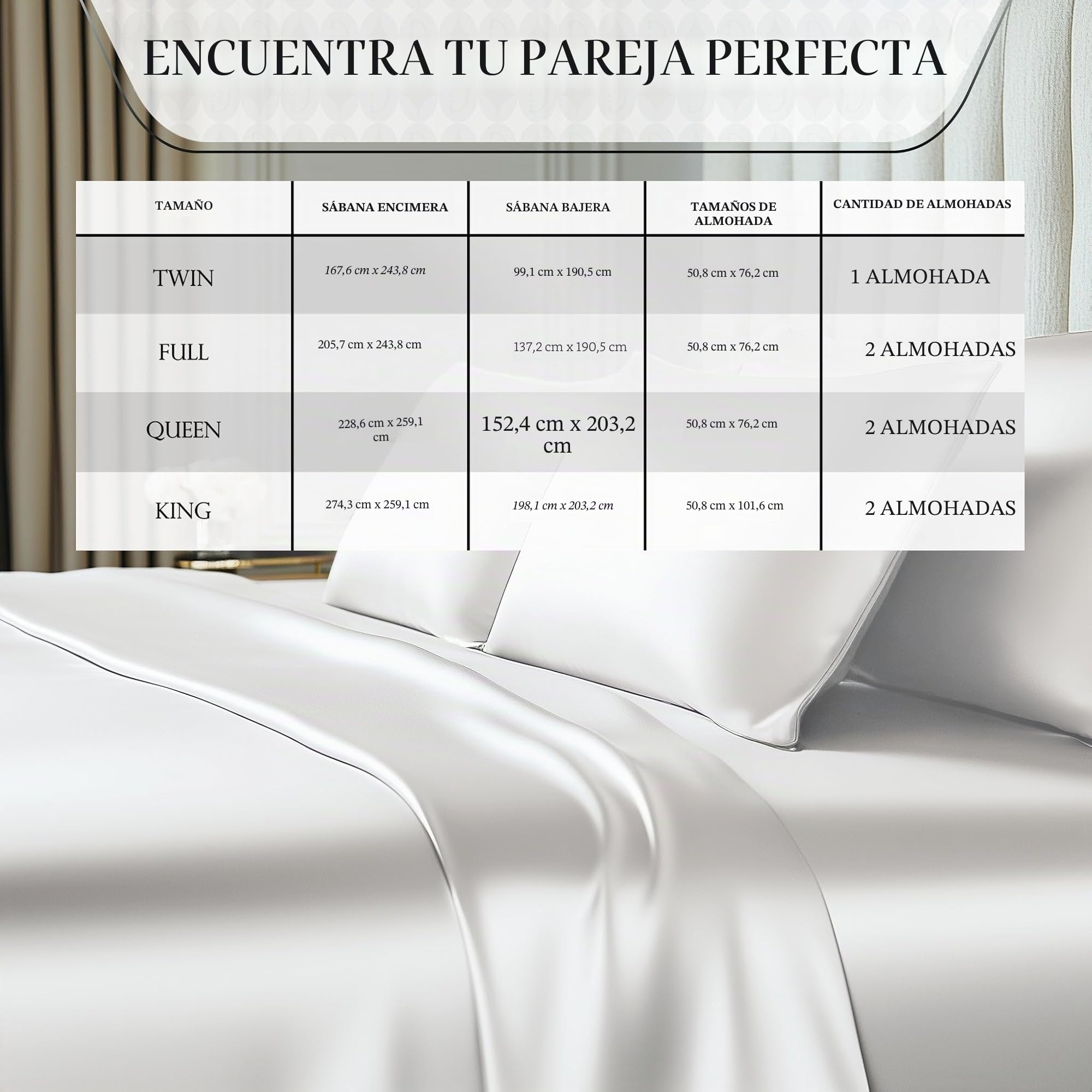DECOLURE Juego de sábanas de satén tamaño Queen, 4 Piezas, sábanas de satén sedosas y lujosamente Suaves con Bolsillo Profundo de 15 Pulgadas, similares a Las sábanas de Seda, Doble Costura, sin