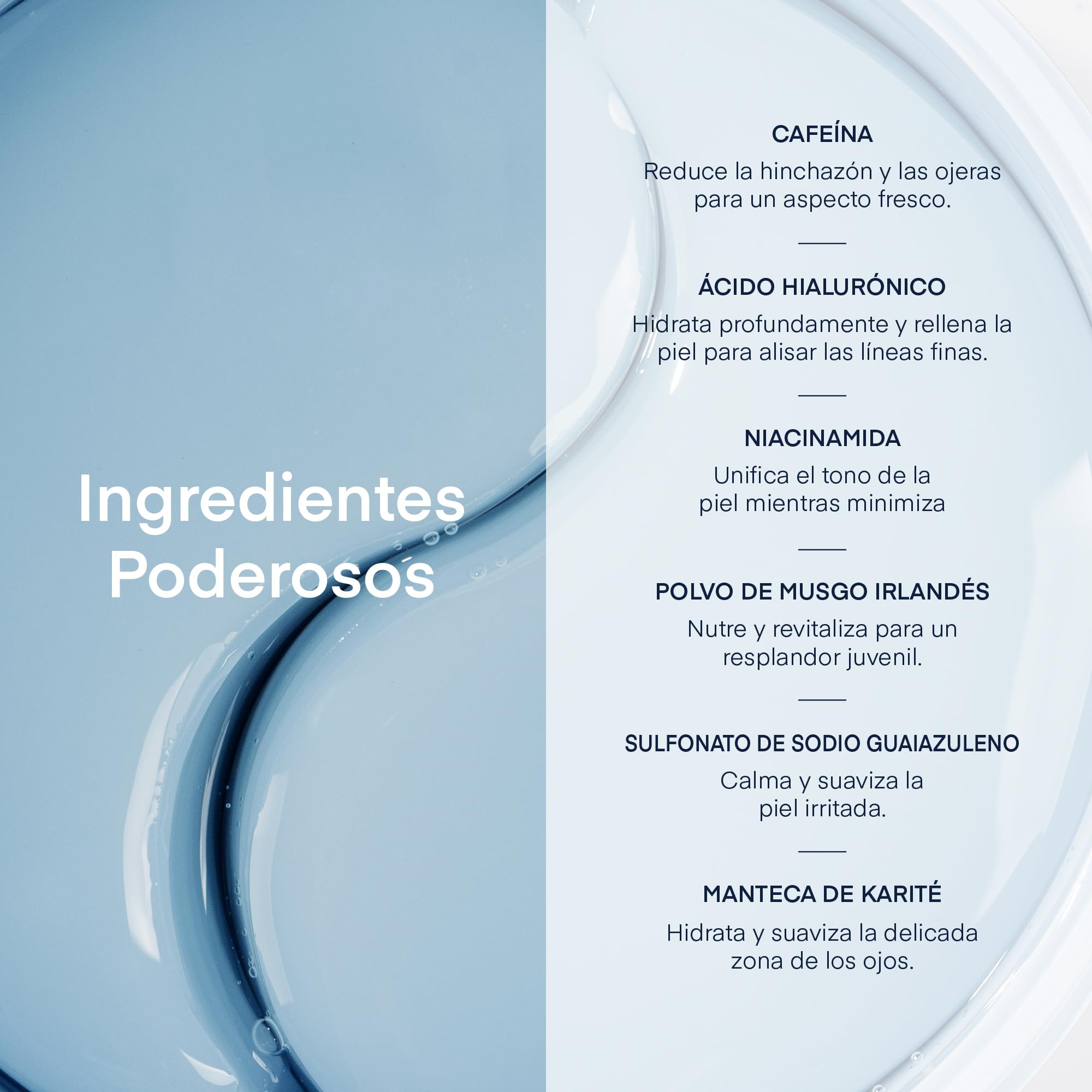 Parche Ojos para Bolsas y Ojeras Coreano: Antiarrugas y Contorno de Ojos con Cafeína Niacinamida y Ácido Hialurónico, Vegano, Testado en Piel Sensible, 30 Pares - Korean Skincare Under Eye Patches