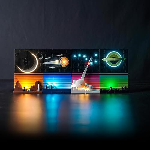 Miniatura 7 de BrickBling Luces LED compatibles con Lego Tales of The Space Age, kit de luz creativa compatible con Lego 21340 (solo luces, no vienen con el modelo)