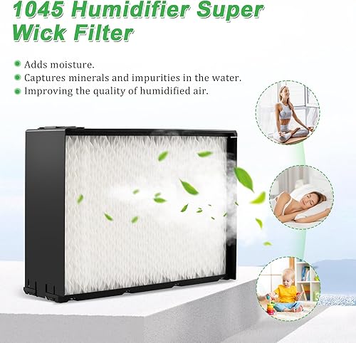 Miniatura 5 de 1045 Super Wick - Filtro humidificador de repuesto compatible con 1045 Air-care Essick Humidificador modelo