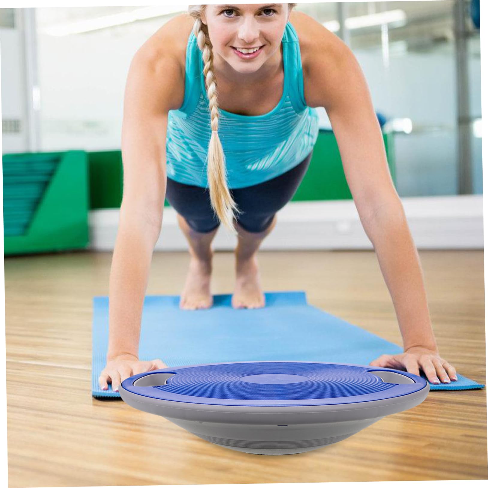 Pedana Girevole Fitness Balance Board per Adulti, Abs Resistente, Design Compatto per Allenamento di Stabilità e Controllo a Casa e Yoga