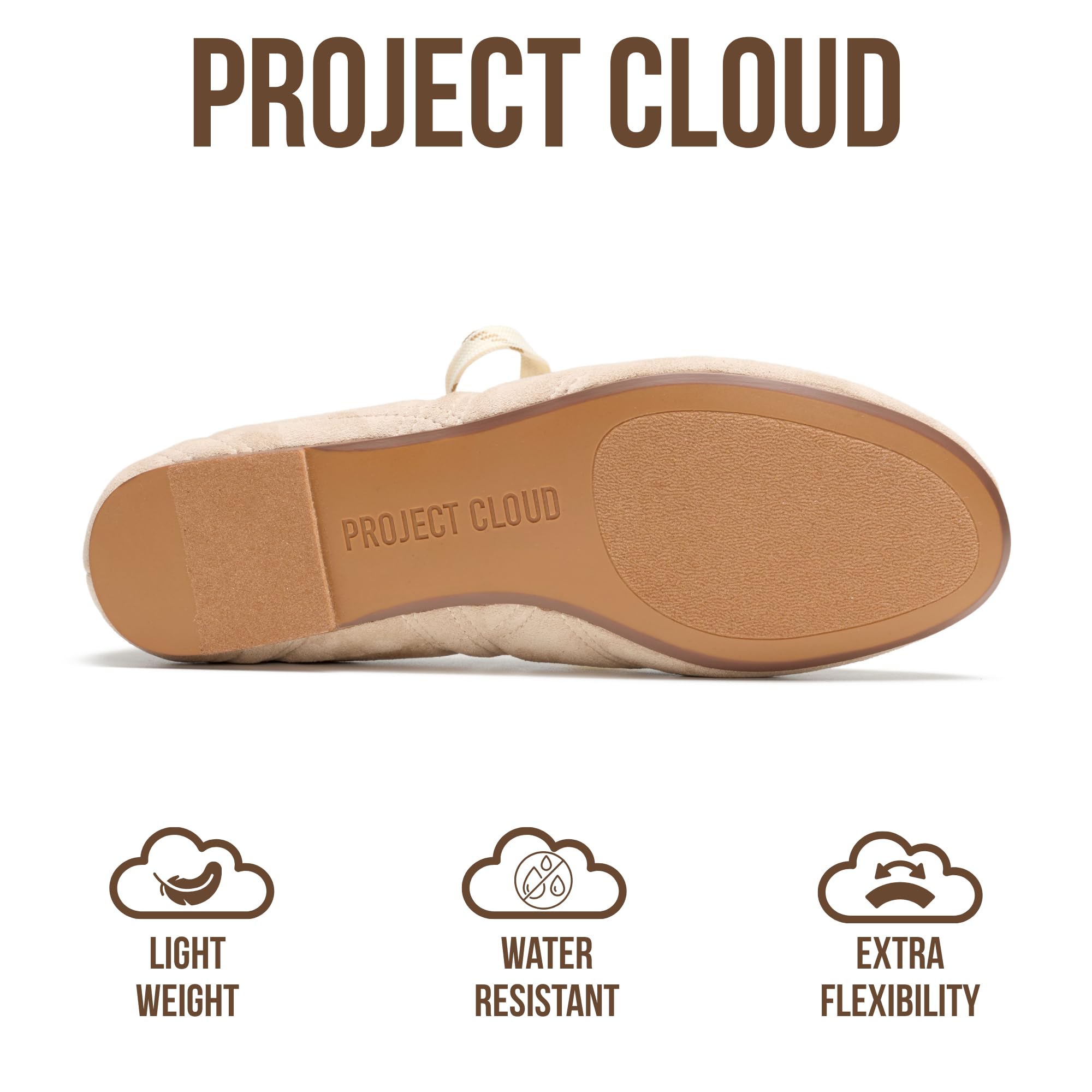 Project Cloud Fashion Mary Jane Shoes Women - Womens Ballet Flats with Memory Foam Insole - Lightweight & Non-Slip Ballet Flats Shoes for Women 2026 (Emilee) — view 4
