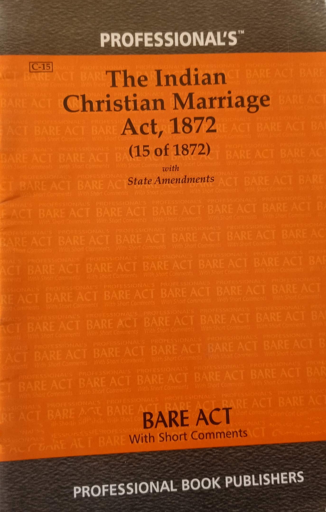 Christian Marriage Act, 1872