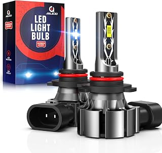 AOLEAD 9005 LED Headlight Bulbs HB3 10000LM Super Bright 6000K Cool White With Fan All-in-One Conversion Kits