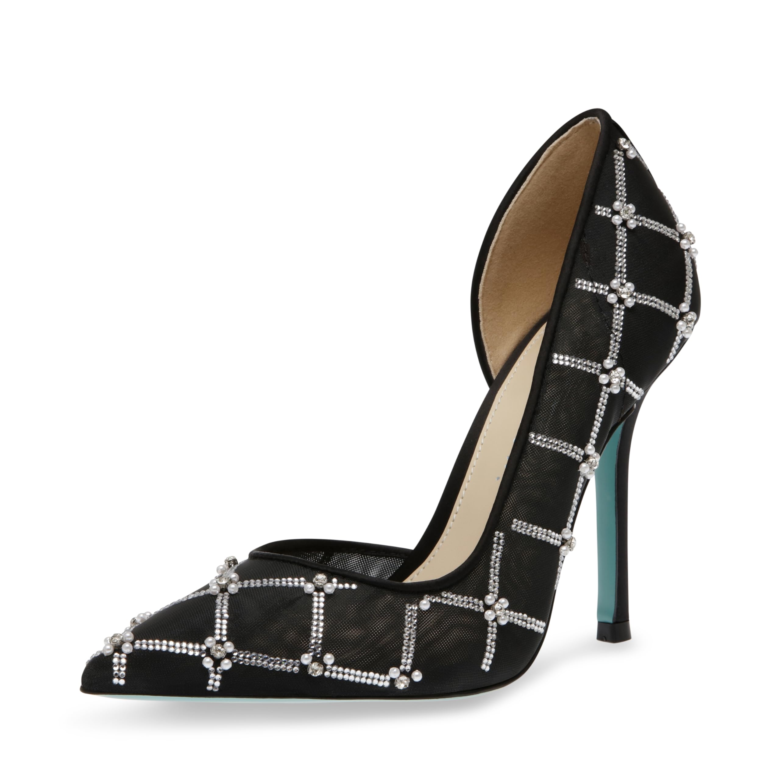 Betsey Johnson Women's Cruze Embellished Satin Pumps