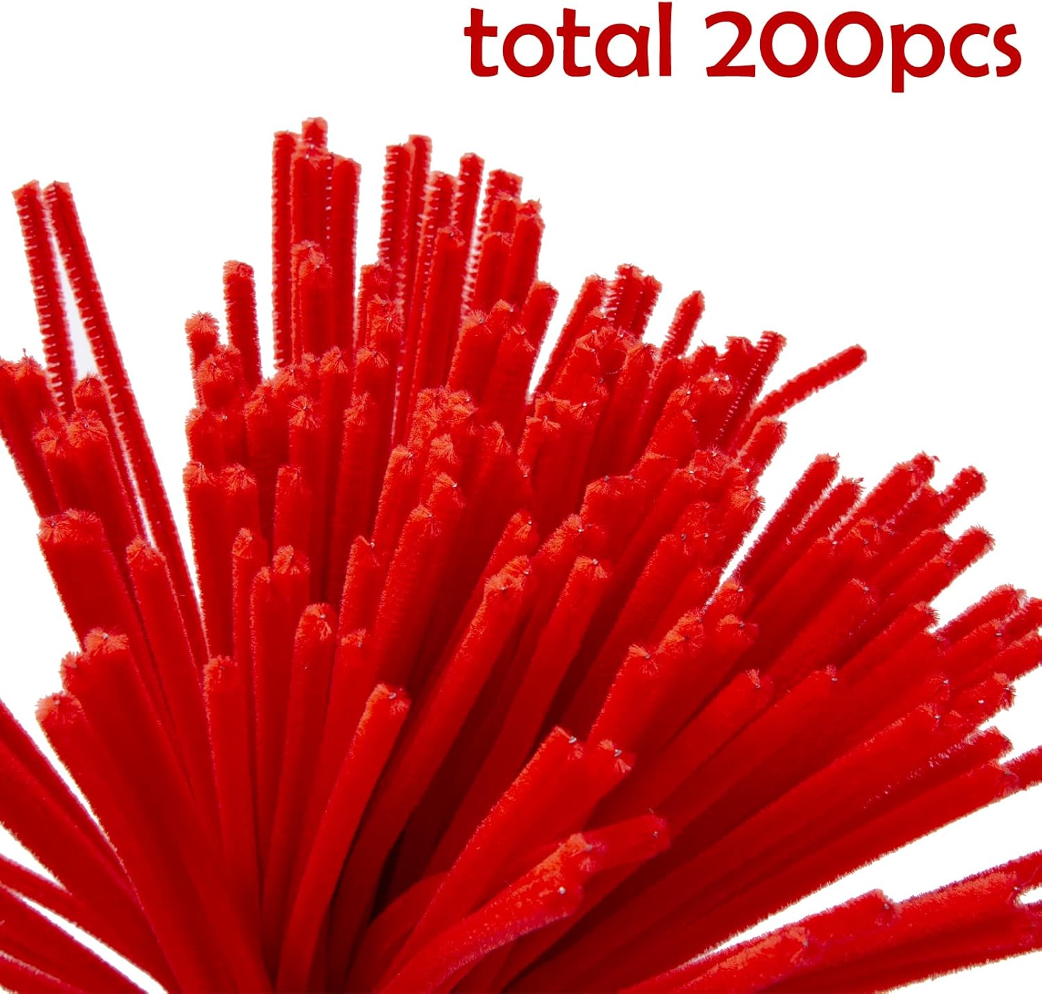 Caydo 200 Pieces Black Pipe Cleaners Craft Chenille Stems for DIY Art Creative Crafts and Decorations (12 Inch x 6 mm) : Arts, Crafts & Sewing