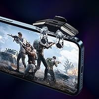 Vista 7 de 2022 New Model Mobile Game Controller Trigger, Mobile Game 6 Finger Trigger Sensitive Target Buttons martphone Game Controller Gamepad for