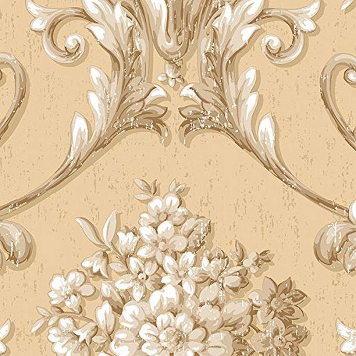 Manhattan Comfort NWCS35620 Double Roll of Decorative Vinyl Wallpaper, Beige
