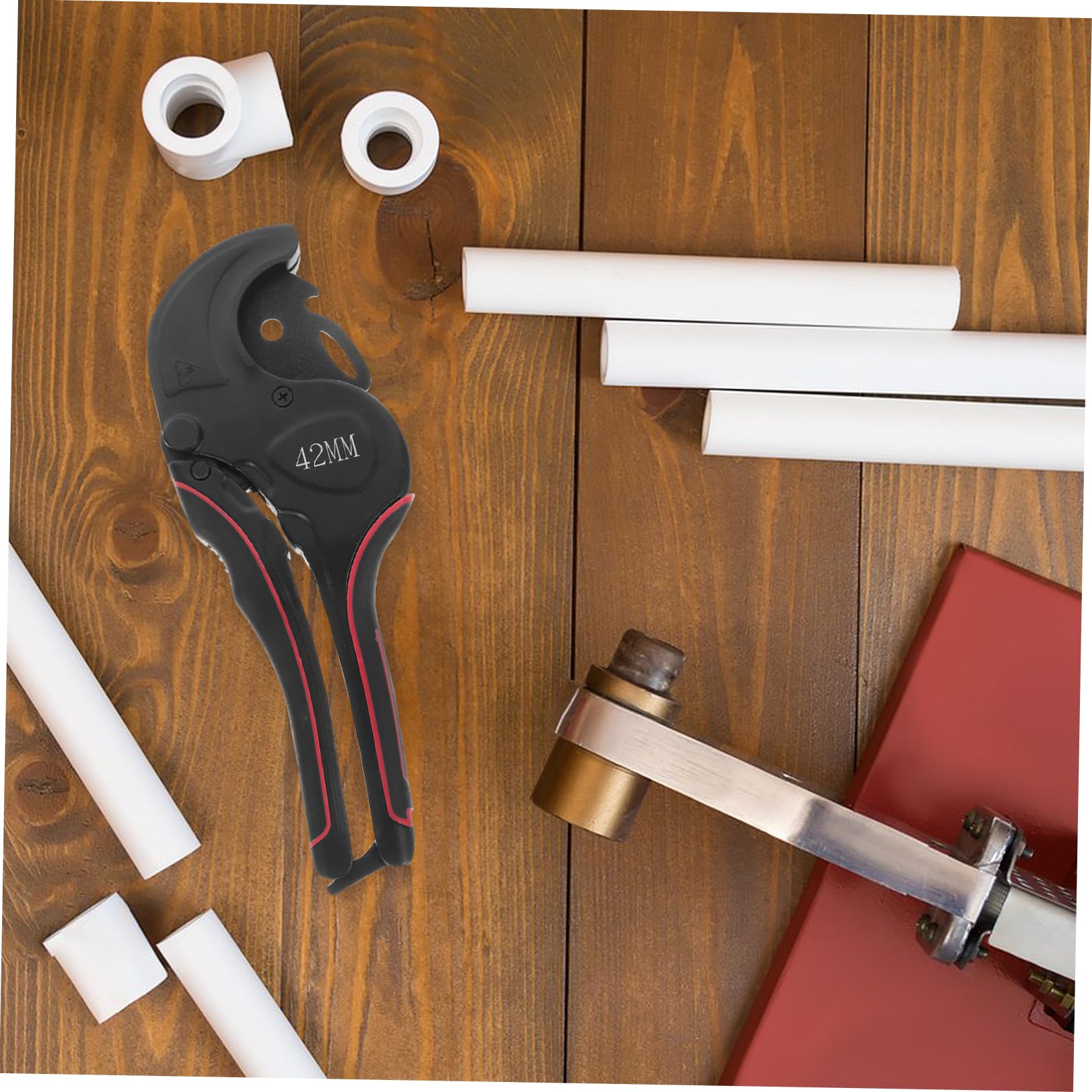 DOITOOL Cortatubos Profesional para Tubos Pvc, Tijeras de Corte Acero Inoxidable y Aleación de Aluminio, Uso Manual en Fontanería