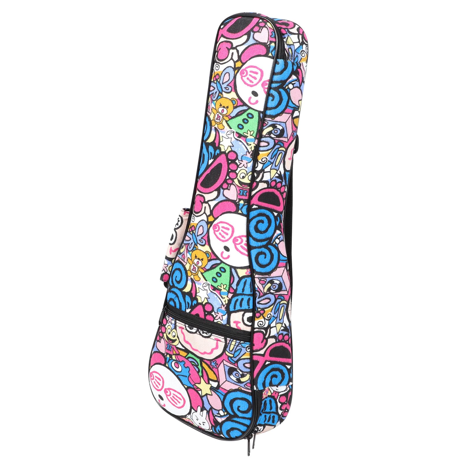YARNOW Funda para Ukelele de 21 Pulgadas Acolchado Grueso Bolsa para Ukelele Ligera y Resistente Mochila de Transporte Correas Ajustables para Conciertos y Uso Portátil