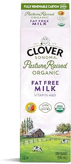 Clover Sonoma, Milk Fat Free Organic, 1 Quart