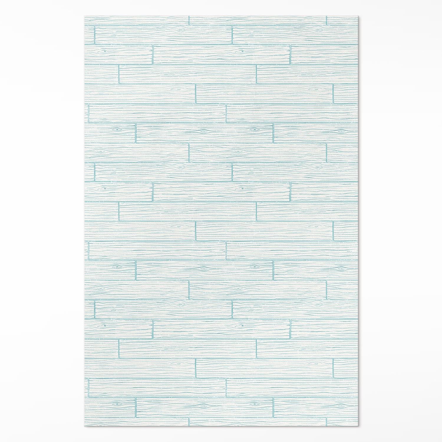 Tapis en vinyle pour cuisine et salon format rectangle 150x225 cm effet bois
