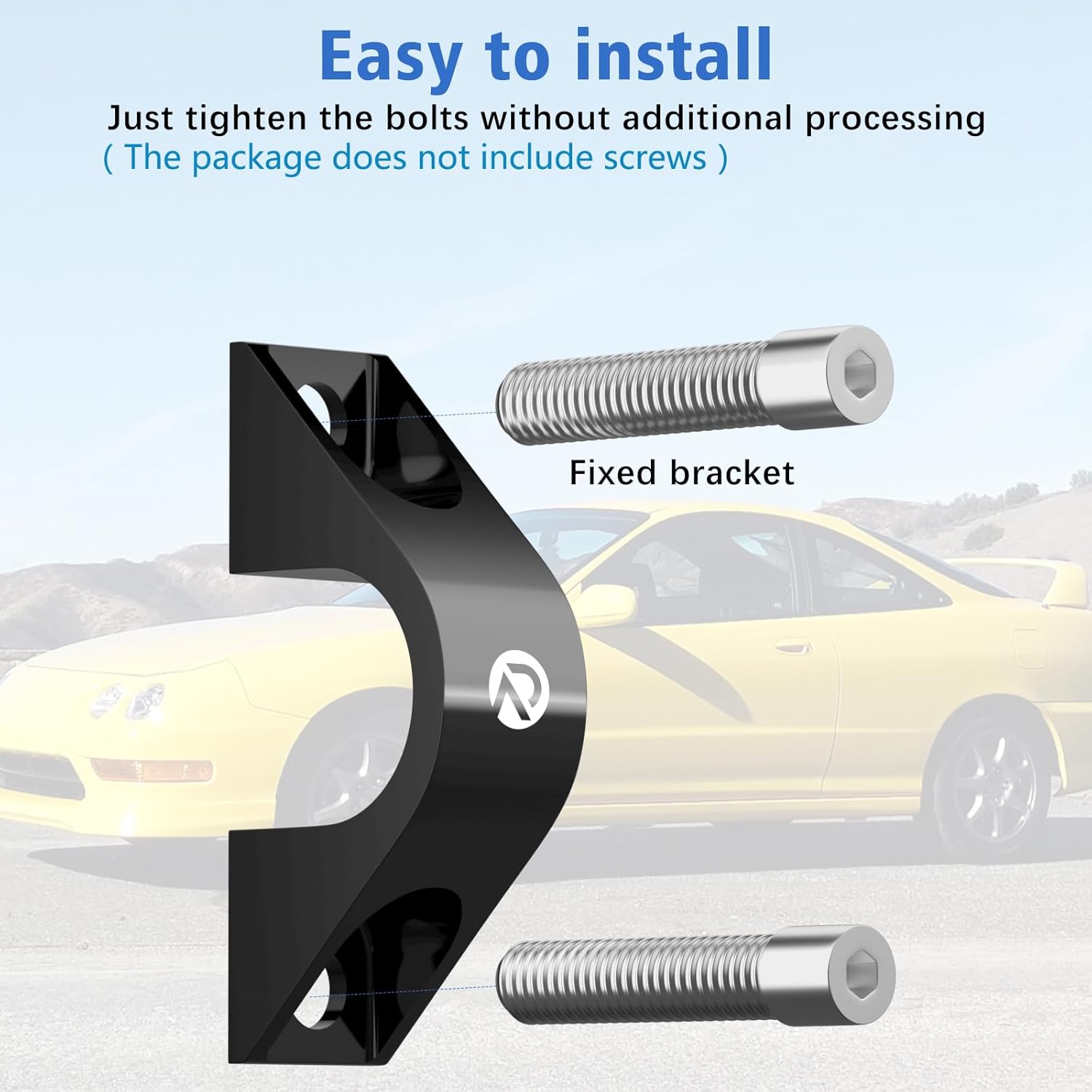 Alpha Rider Manual Steering Bracket for Honda Civic EG or Acura Integra Black Power Steering Aluminum Bracket