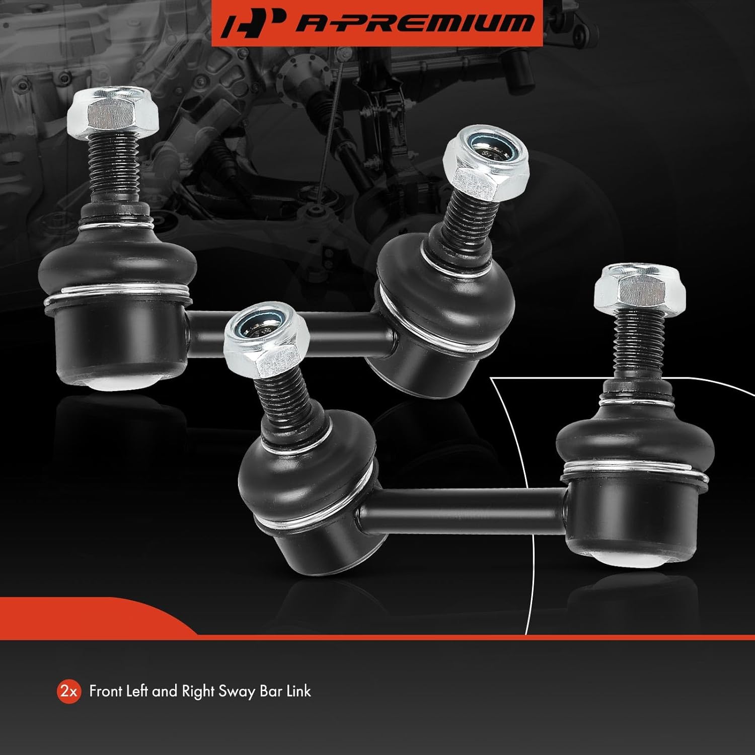 A-Premium 2 x Front Sway Bar Links Stabilizer Bar Links, Compatible with Kia Sorento 2007 2008 2009