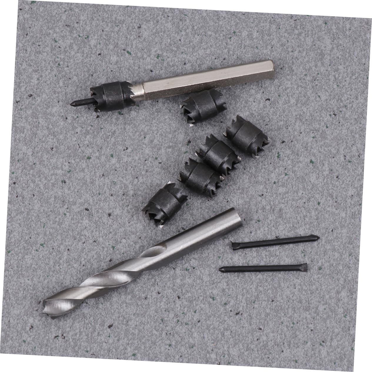 9-Piece Spot Welding Drill Bit Set High-Strength Cutter Remover Tool for Electricians and DIY Projects Compatible Drills