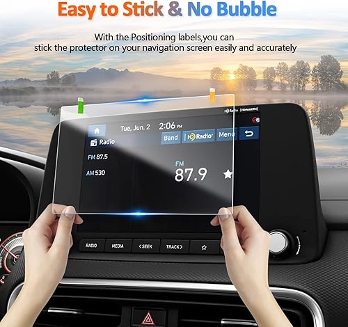 Miniatura 6 de CDEFG Protector de pantalla para Hyundai Kona 2022 2023 (SE, SEL) / Kona EV pantalla táctil estándar de 8 pulgadas, pantalla de radios de navegación