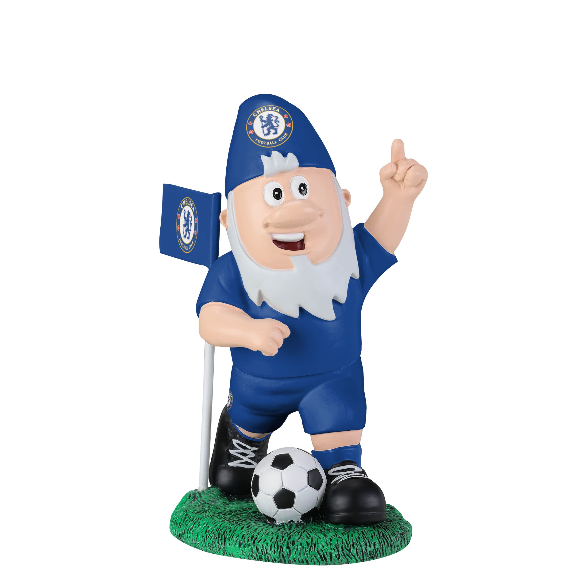 Foco Blue And White Officially Licensed Chelsea Fc Corner Football Garden Gnome