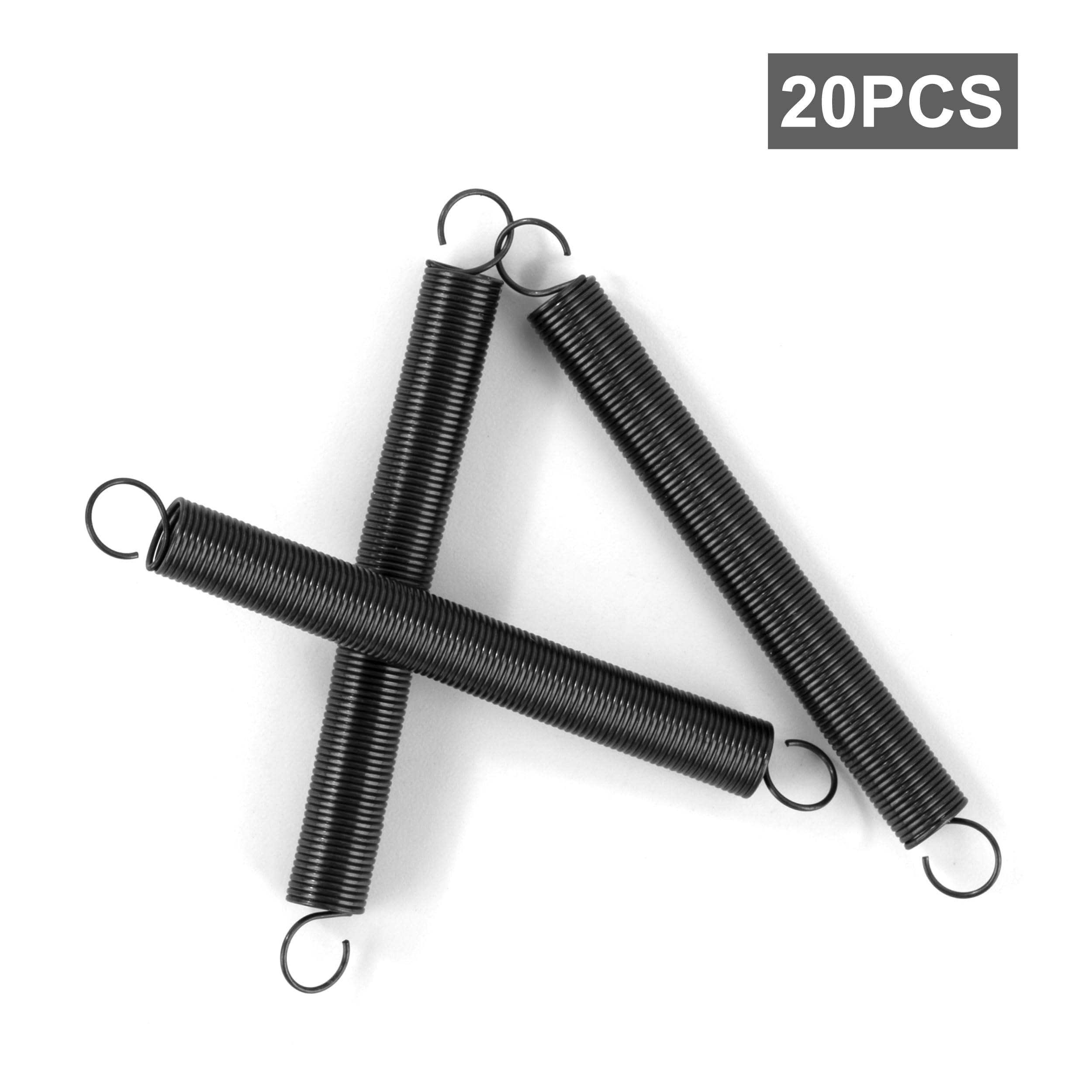 Resortes de Extensión 40mm Muelles de Tensión Gancho Alambre Piano 4mm 0,35mm 0,2KG 20 Piezas