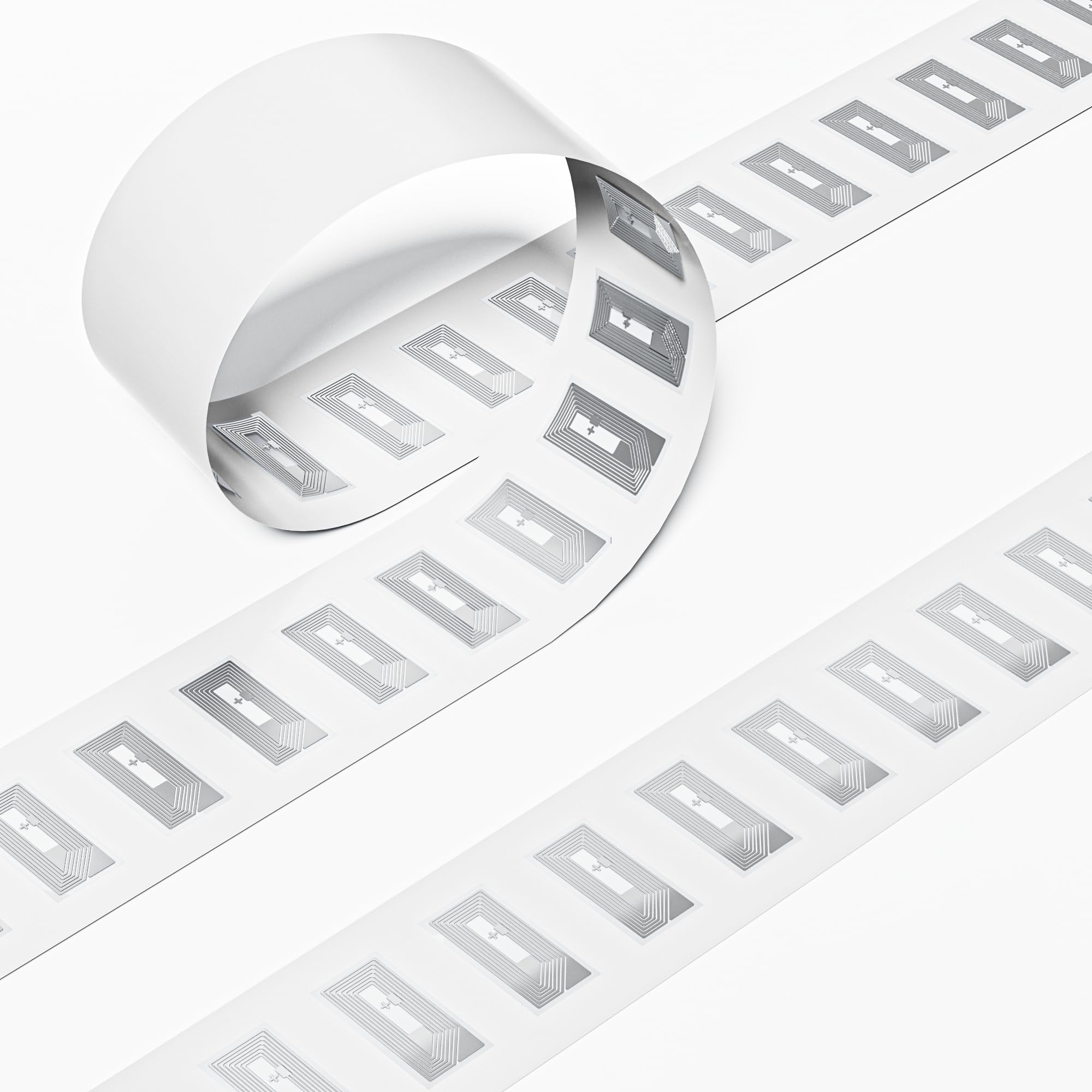 10pcs NFC Tags Sticker Original NTAG213 Chip NFC Stickers Adhesive Labels Clear RFID Tags Rewritable 137 Bytes Memory Work with All NFC-Enabled Smartphones and Devices