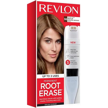 Amazon Com Revlon Root Erase Permanent Hair Color At Home Root Touchup Hair Dye With Applicator Brush For Multiple Use 100 Gray Coverage Medium Golden Brown 5g 3 2 Oz Beauty Personal Care Amazon Com Revlon Root Erase Permanent Hair Color At Home Root Touchup Hair Dye With Applicator Brush For Multiple Use 100 Gray Coverage Medium Golden Brown 5g 3 2 Oz Beauty Personal Care