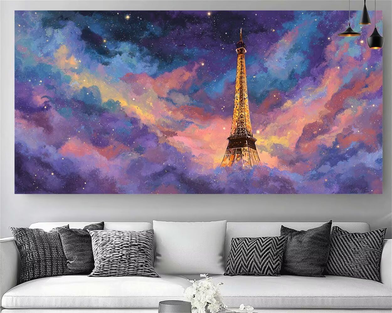 Broderie Diamant Tour Eiffel 5D : Kit Gem Art Abstrait de Qualité Premium - 8