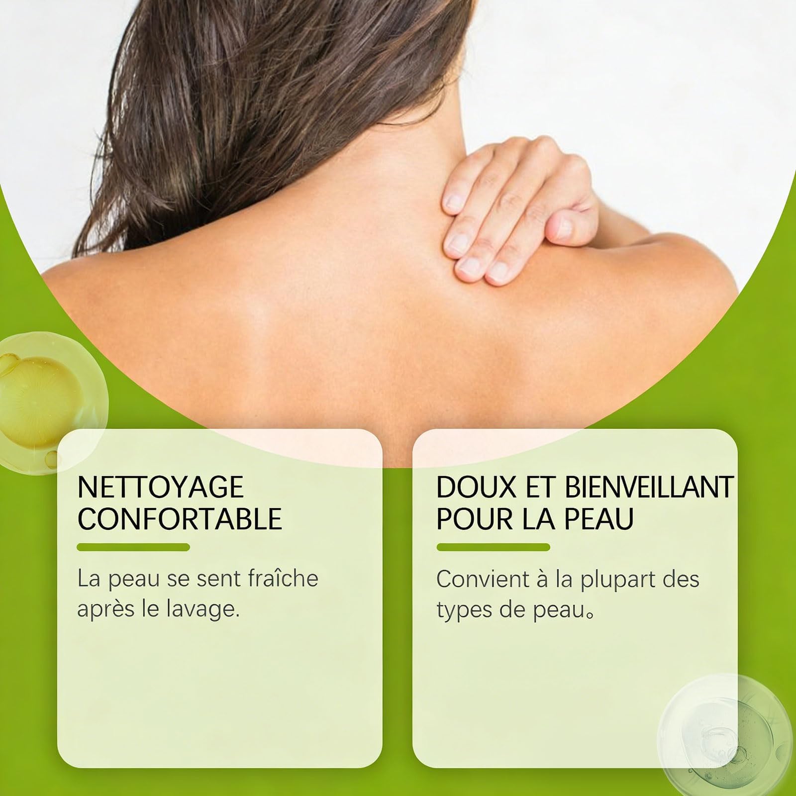 Savon Antifongique Naturel Élimine Transpiration Odeurs Traite Démangeaisons Acné Pied d'Athlète Folliculite (2pc)