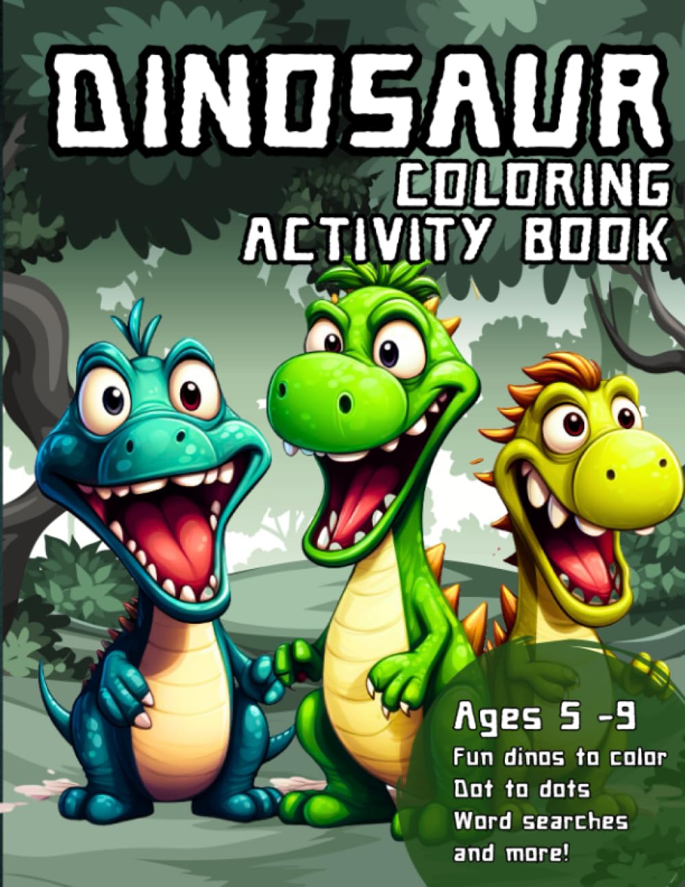 Dinosaur Coloring Activity Book