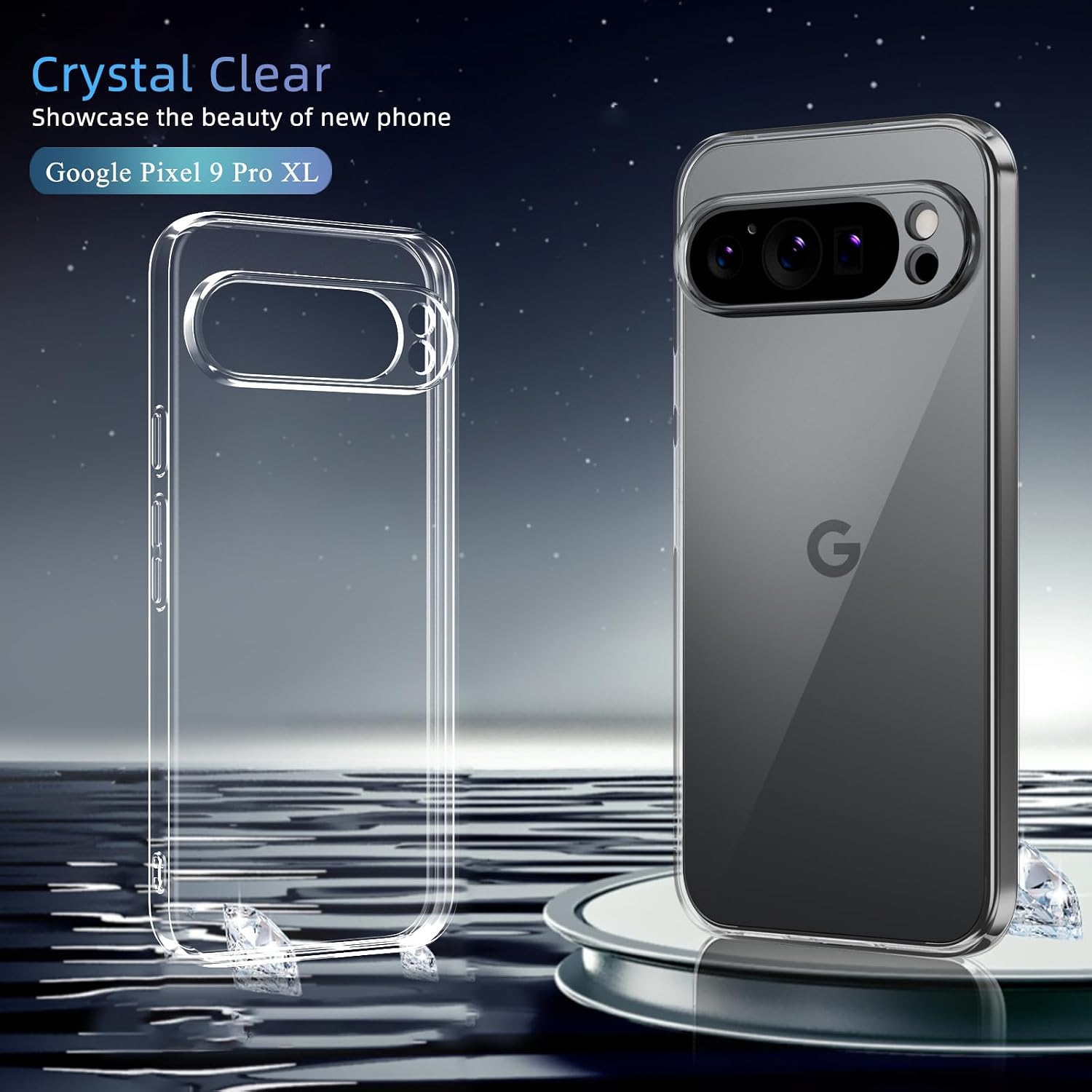 X-level for Google Pixel 9 Pro XL Case Clear, Slim Soft Cover image 2