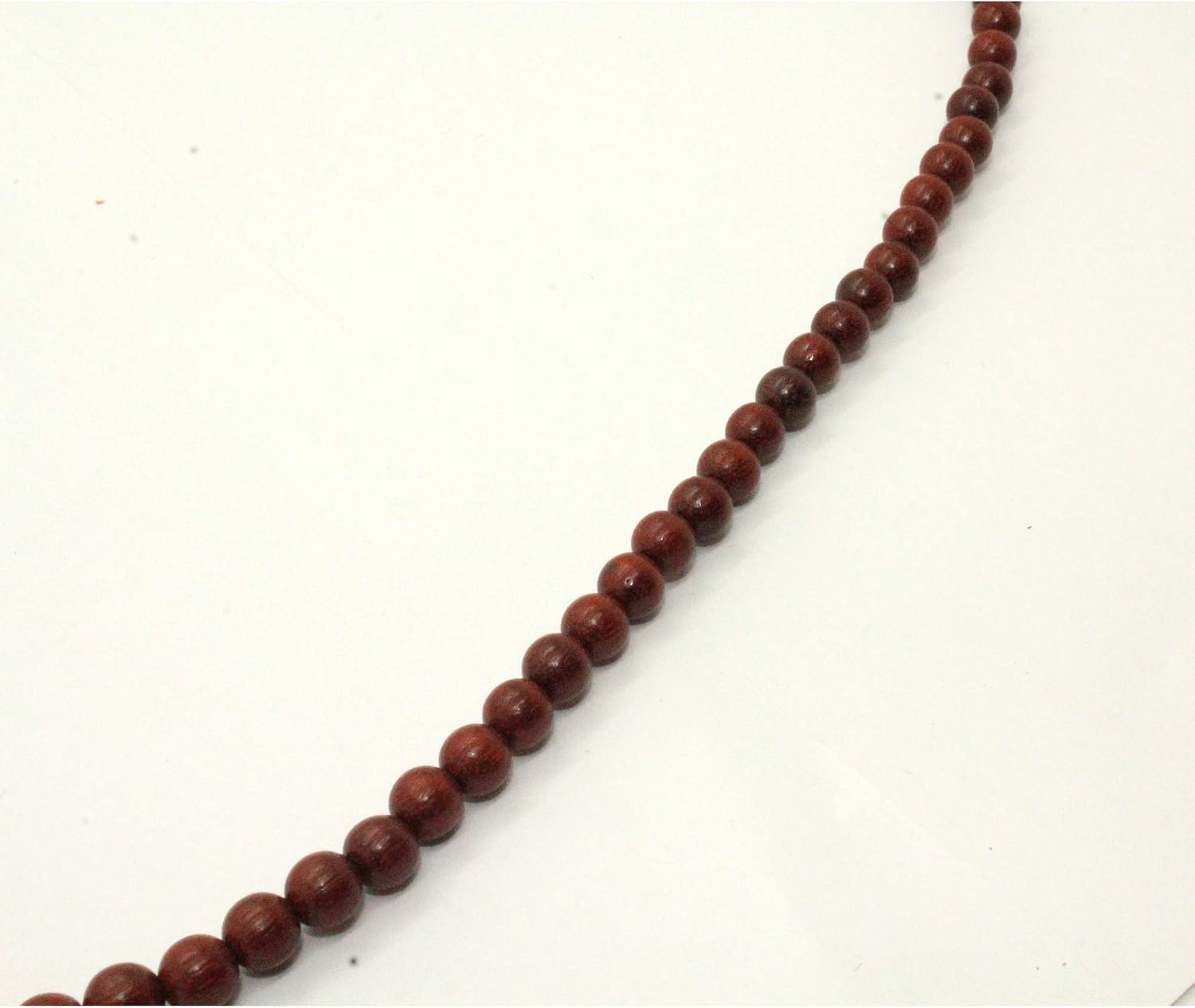 Chinese Yellow Rosewood Beads Rosary Praying Necklace Aws221