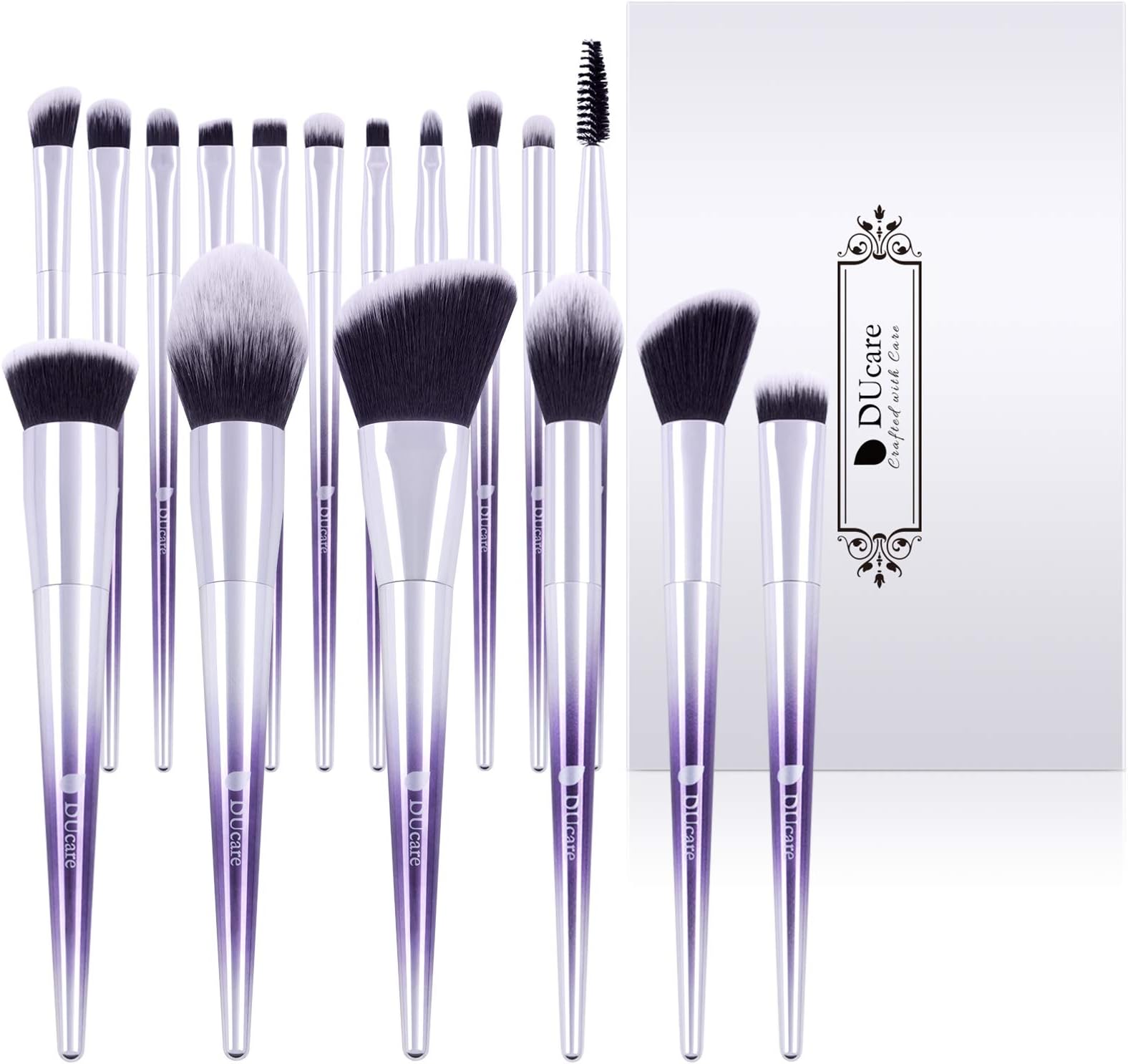 Makeup Brushes Set- purple, 17 Pcs