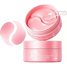 80 PCS Collagen Under Eye Patches,Pink Eye Masks for Dark Circles and Puffiness,Korean Hydrating Eye Patches Skincare,Improve Dryness,Wrinkles,Fine Lines and Under Eye Bags,Self Care Gifts for Women