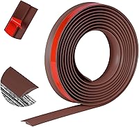 Vista 13 de Tira de transición de piso autoadhesiva de 20 pies, tira de borde de alfombra a azulejo, tiras de umbral de PVC, pelar y pegar tira de unión de piso