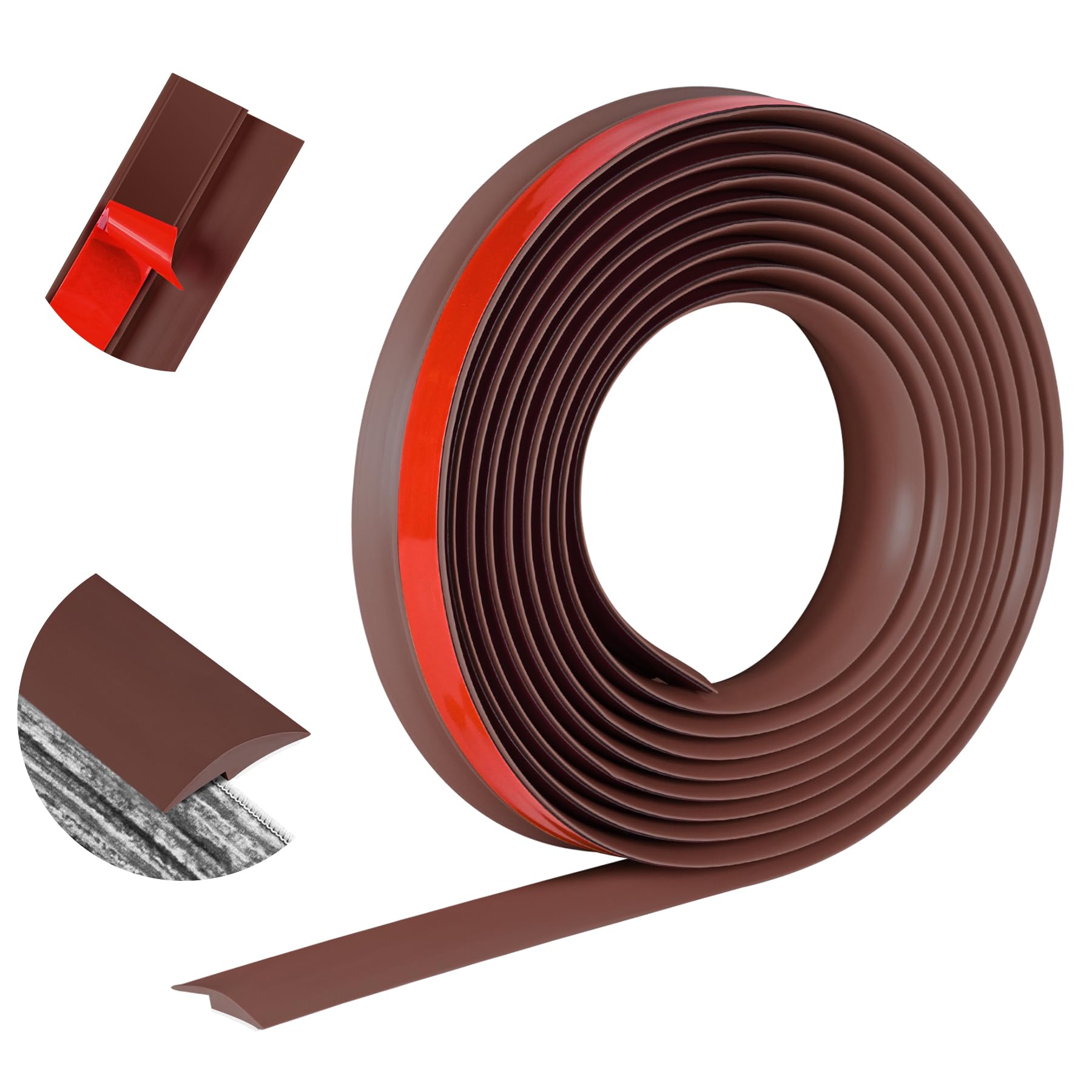 Tile Cap Strip Snapklik.com : 20Ft Floor Transition Strip Self Adhesive Carpet To Tile ...