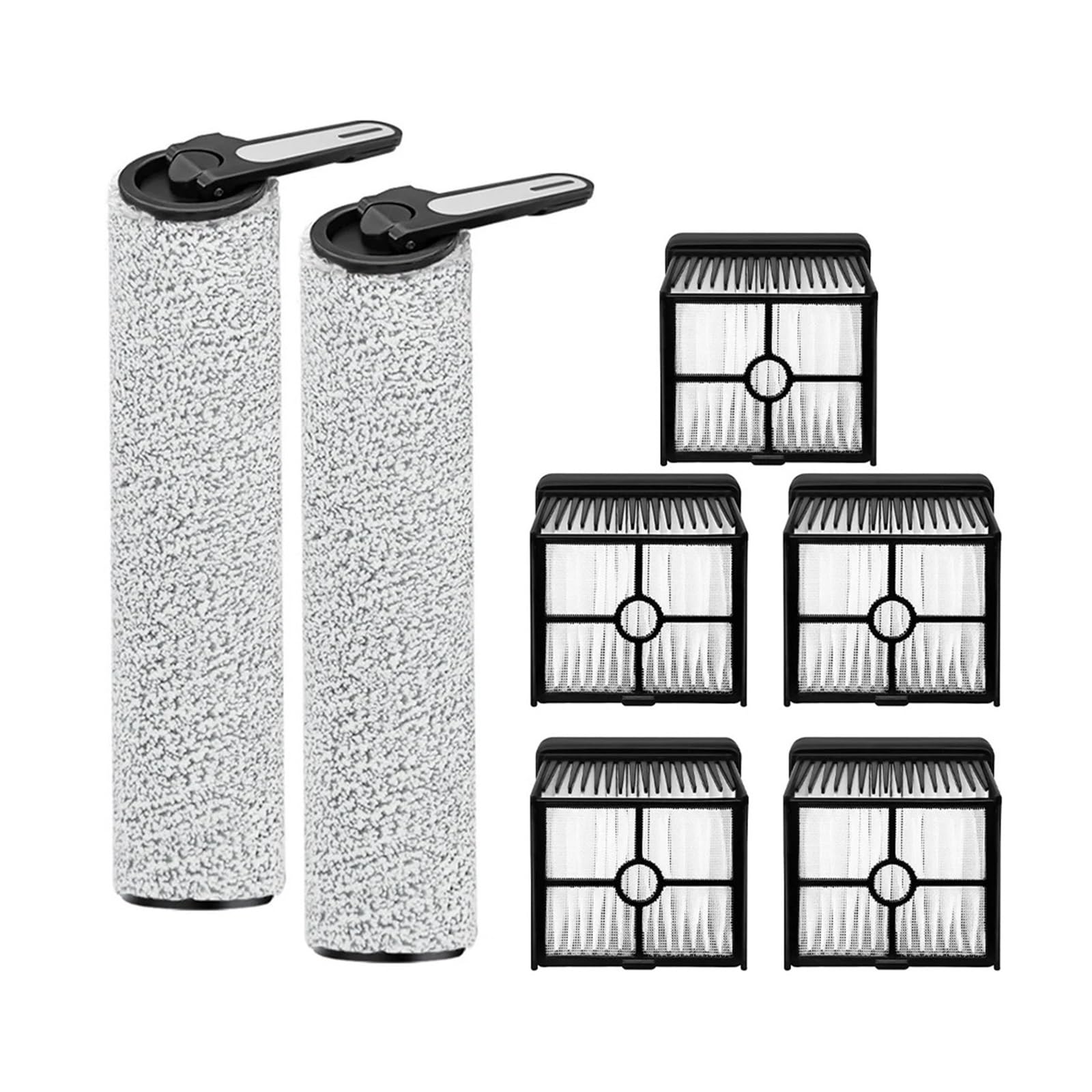 PPVWEY Main Brush Filter Set Roller Brush Strip HEPA Filter ，Compatible For Lubluelu， BVC-T8A Wet & Dry Vacuum Cleaner
