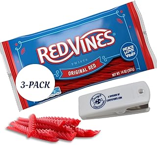 Red Vines Original Red Twists Licorice - (14 Ounce Bags, Pack of 3) - Fat Free, Low Sodium, Kosher & Halal Certified Soft ...