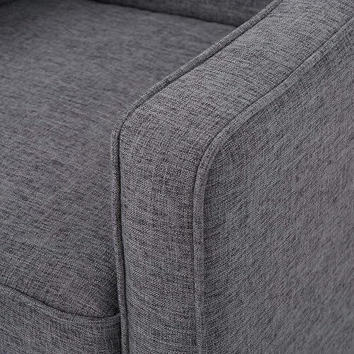 Miniatura 18 de GDFStudio Macedonia - Sillón reclinable de tela con respaldo copetudo, moderno Naranja (Muted Orange),Gris,https://www.amazon.com/dp/undefined