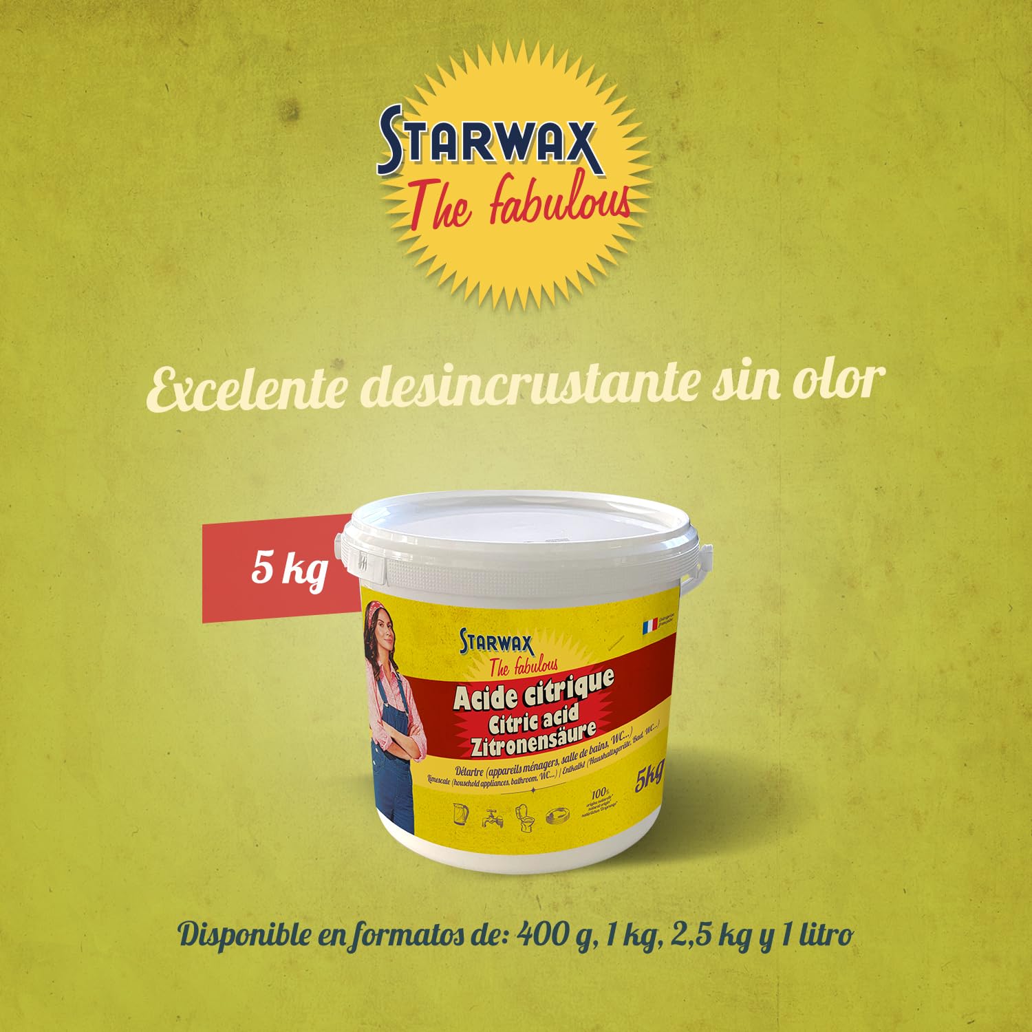 STARWAX FABULOUS Ácido cítrico 5 kg