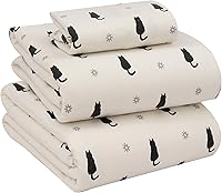 Vista 190 de RUVANTI Flannel Sheets Twin Size - 100% Cotton Double Brushed Twin Sheets Set, Deep Pockets 16 Inches, All Seasons Breathable & Extra Soft Bed Bali