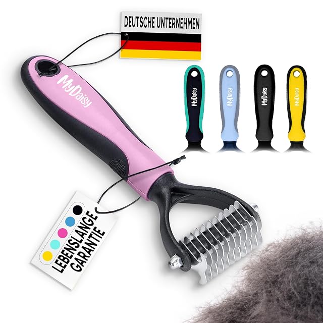 MYDAISY Cepillo Para Perros Para el Pelaje Interno de Pelo Largo - Perros con Cepillo de Subpelo
