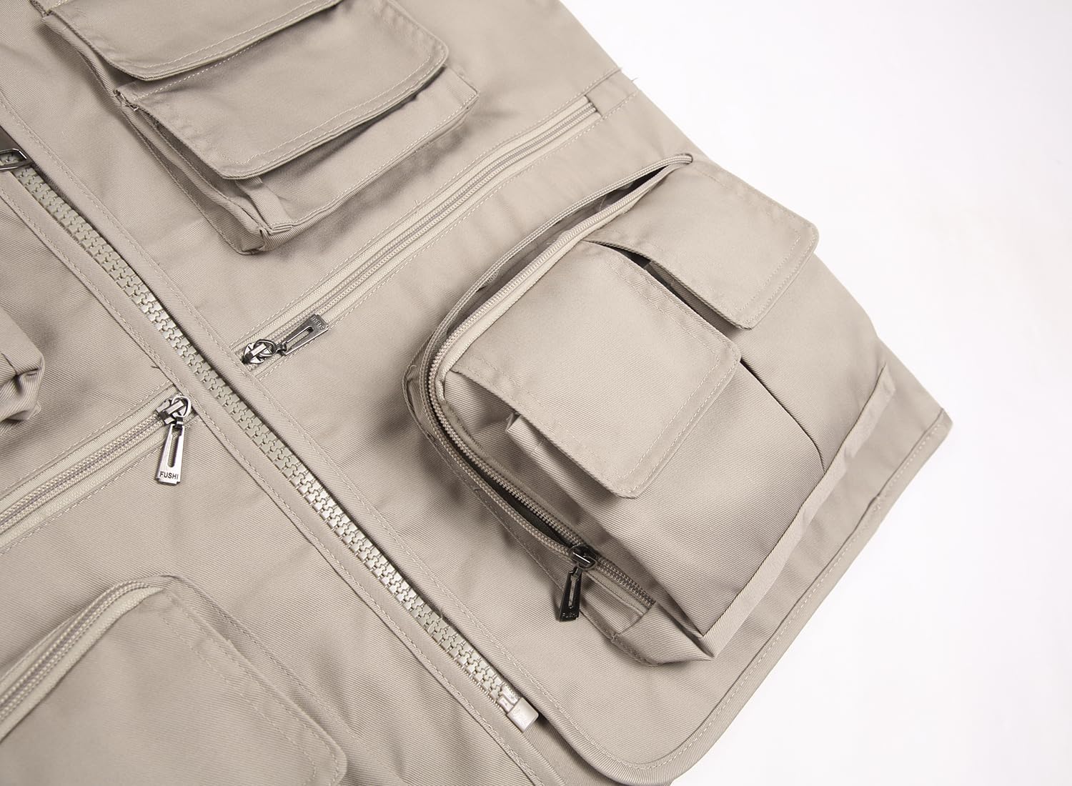 Men’s Fishing Vest Summer Outdoor Work Safari Travel Photo Vest with Multi Pockets - Image 5